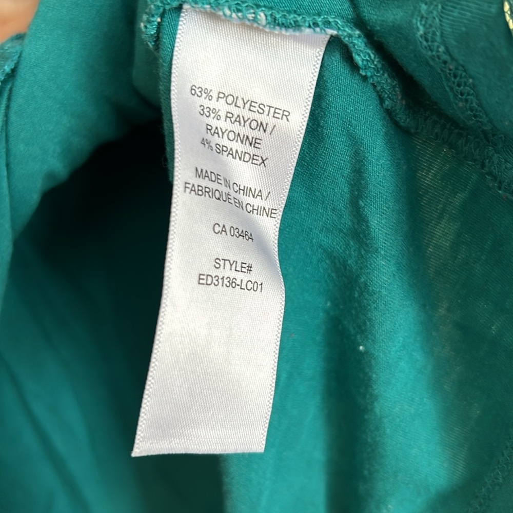 Ricki’s women’s tank top‎ size large teal lace overlay sleeveless - Picture 5 of 8